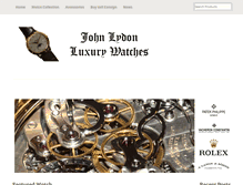 Tablet Screenshot of johnlydonwatches.com